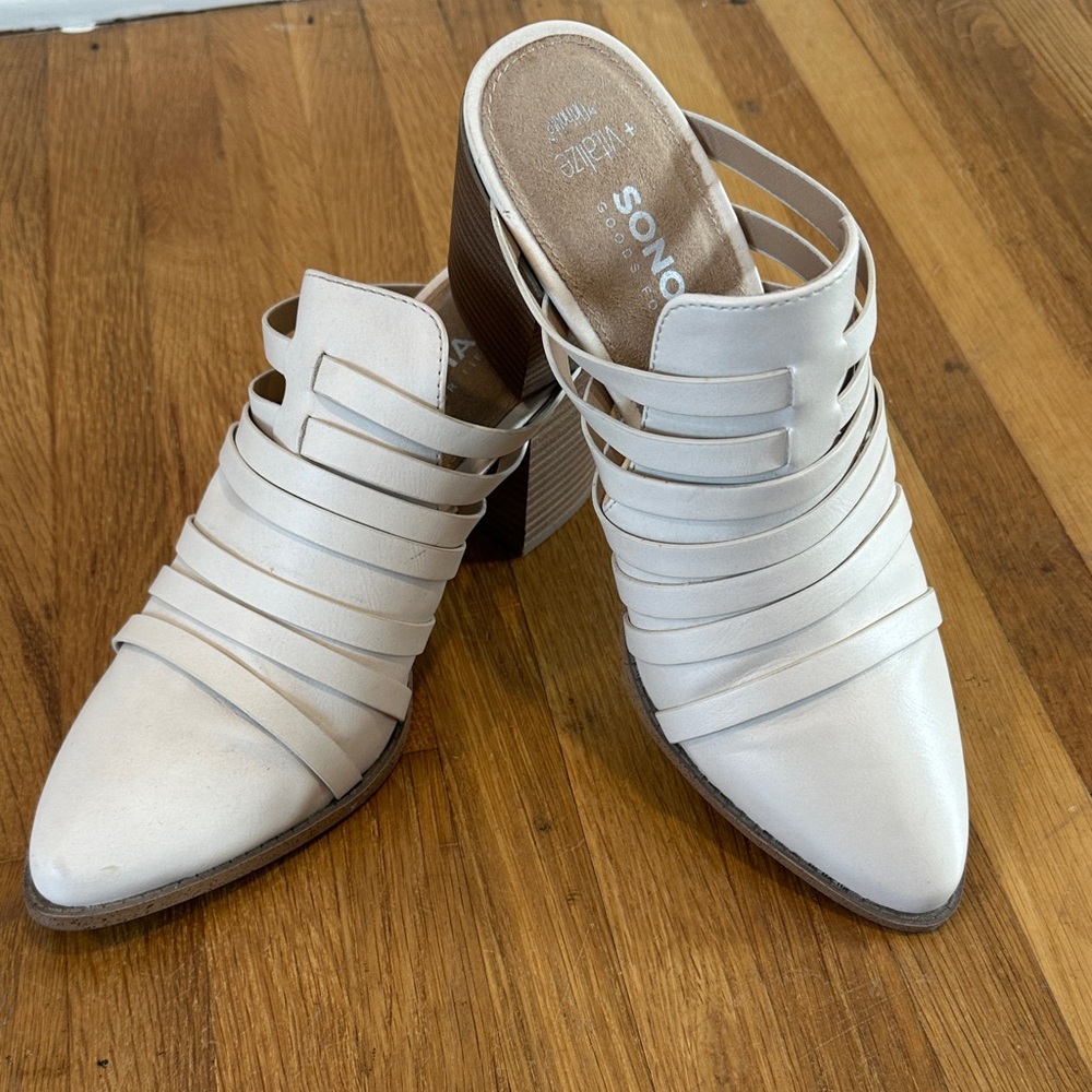 *last chance* Sonoma | Women's Cream Strappy Mules